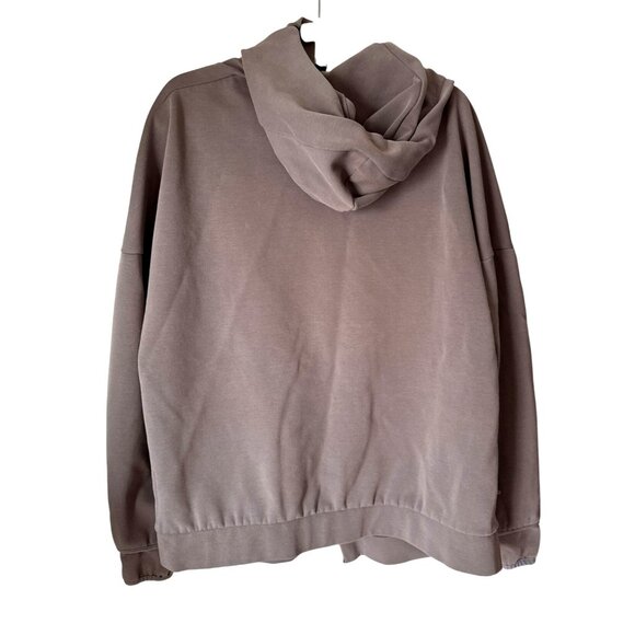 Adidas Hooded Full-Zip Sweatshirt Jacket Gray Size L - Picture 2 of 6